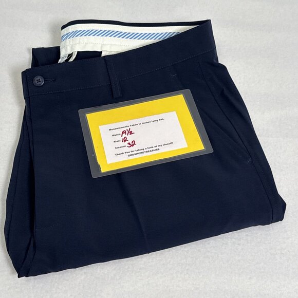 FootJoy FJ Dark Navy Blue Slash Pocket Casual Golf Pants Mens 38 x 32 Stretch - Picture 12 of 12